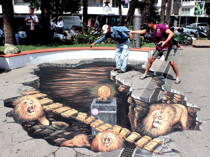 15 Stunning Examples of 3D Street Art Page 7 of 7
