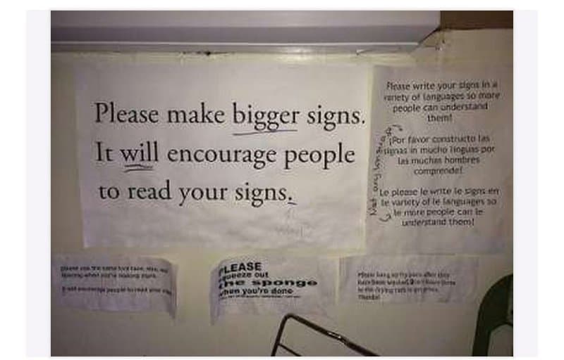 20 Funniest College Dorm Room Signs