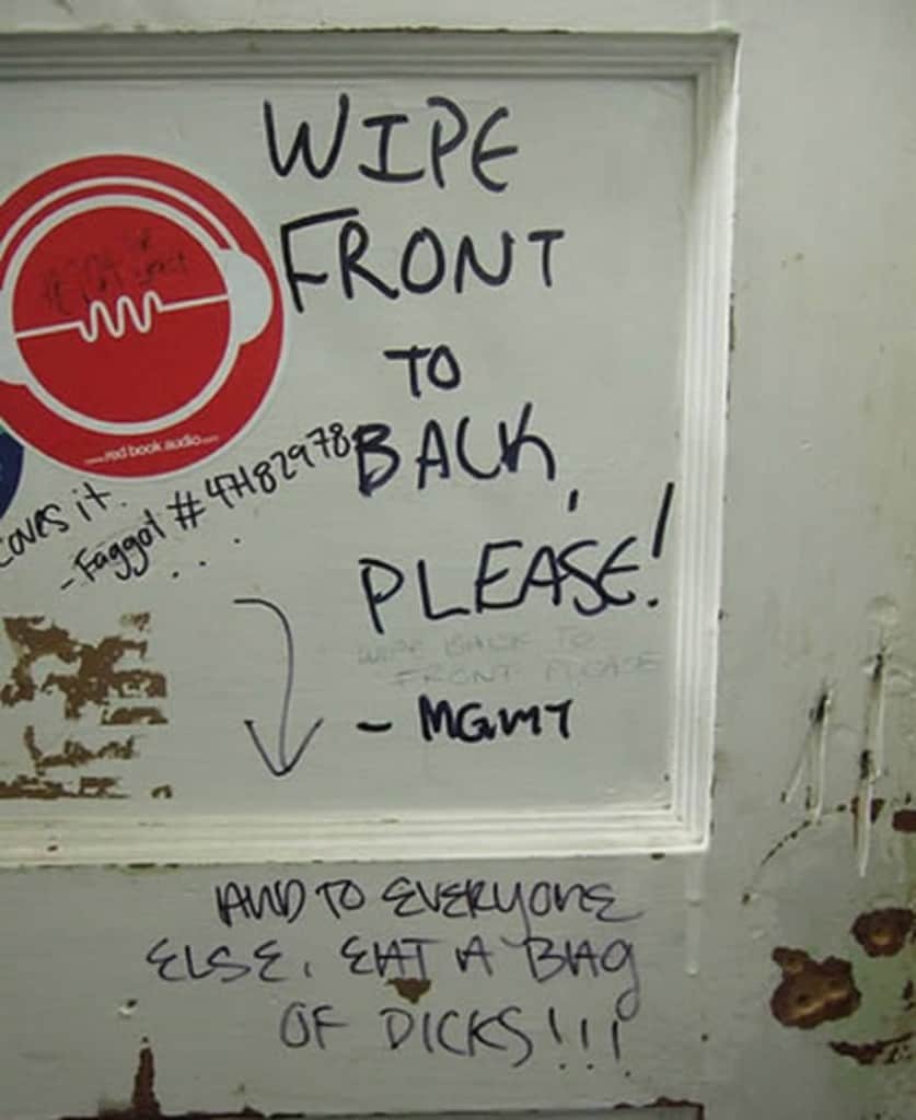 Funny Bathroom Wall Graffiti 10 funny and weird notes found on bathrooms walls - page 4 of 5 Funny Bathroom Wall Graffiti 10 funny and weird notes found on bathrooms walls - page 4 of 5