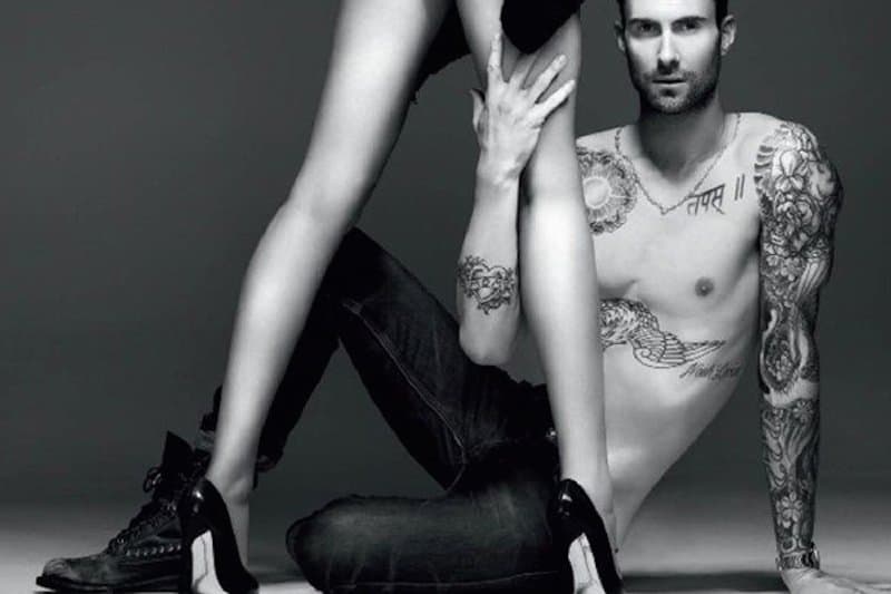The result of the terrible photoshopping on this picture of Adam Levine lef...